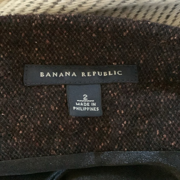 Banana Republic wool/silk blend brown tweed knit dress size 2 - Picture 10 of 10